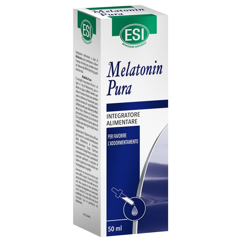 ESI Melatonin Pura gocce 50 ml integratore alimentare per favorire l'addormentamento