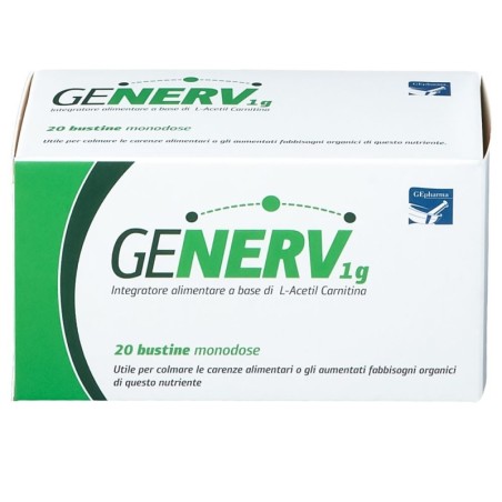 Generv 1g
Integratore alimentare a base di L-Acetil Carnitina
Utile per colmare la carenza alimentare