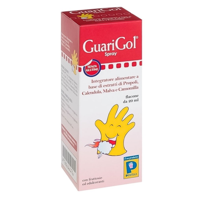 GuariGol
spray
Integratore alimentare a base di estratti di propoli, calendula, malva e camomilla