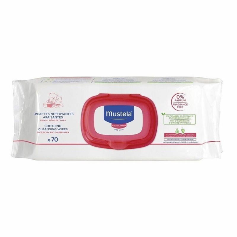Mustela
Salviette Detergenti Lenitive
confezione 70 Pezzi