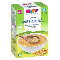 Hipp biologico
pastina
sabbiolina
con grano duro Bio 100% italiano
dal 4° mese compiuto
scatola da 320 g