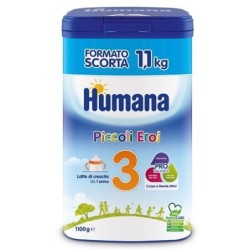 Humana 3
probalance
piccoli eroi
latte di crescita in polvere
da 1 anno
Confezione 1100 g