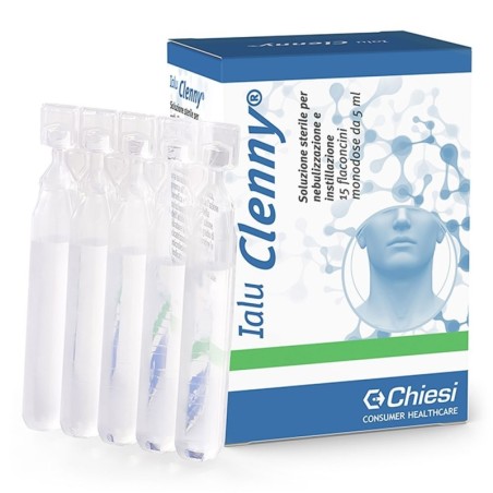 Ialu Clenny
Soluzione sterile per nebulizzazione e instillazione
confezione 15 flaconcini monodose da 5 ml