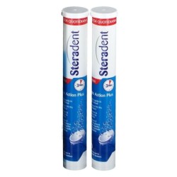Steradent
Triple Action Plus
Pulizia rapida in soli 3 minuti
Elimina il 99,9% di batteri