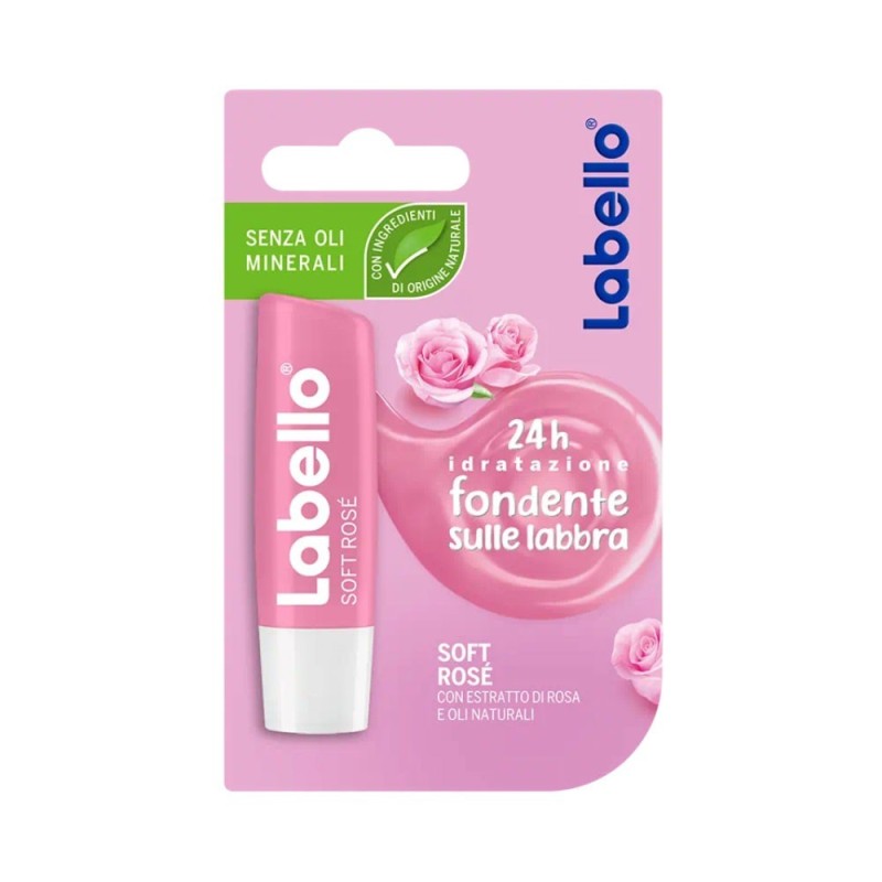 Labello
soft rosé
24h idratazione, fondente sulle labbra
