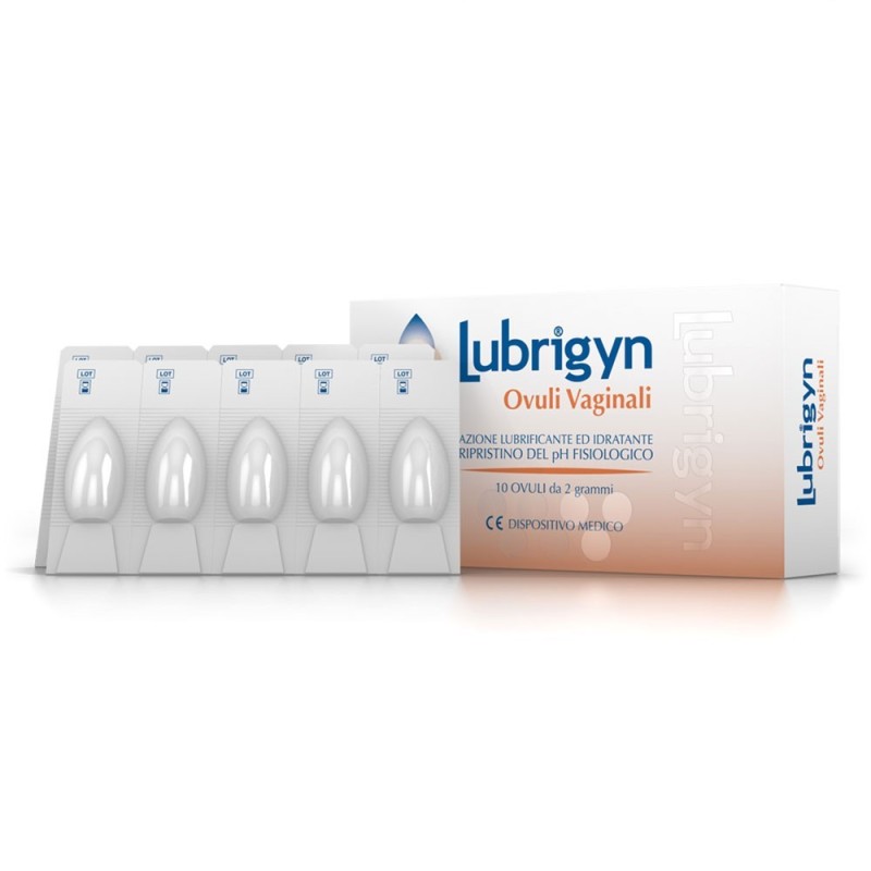 Lubrigyn
ovuli vaginali
azione lubrificante ed idratante, ripristino del Ph fisiologico