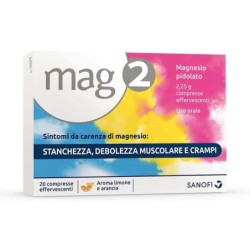 Mag 2
magnesio pidolato
sintomi da carenza di magnesio: stanchezza, debolezza muscolare e crampi.