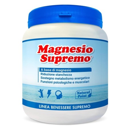 Magnesio supremo 300 g riduce stanchezza e stress • mantiene ossa sane • sostiene le funzioni muscolari