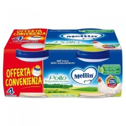 Mellin
omogeneizzato
pollo
dall'inizio dello svezzamento (dal 4° mese)