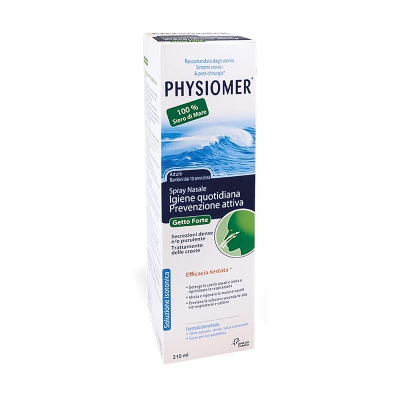 Physiomer
spray nasale
getto forte
Igiene quotidiana, prevenzione attiva