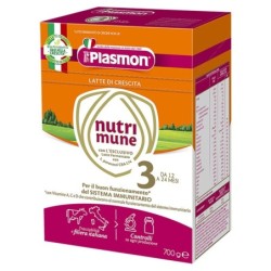 Plasmon
nutri mune 3
latte in polvere
da 12 mesi 24 mesi
confezione da 700 g