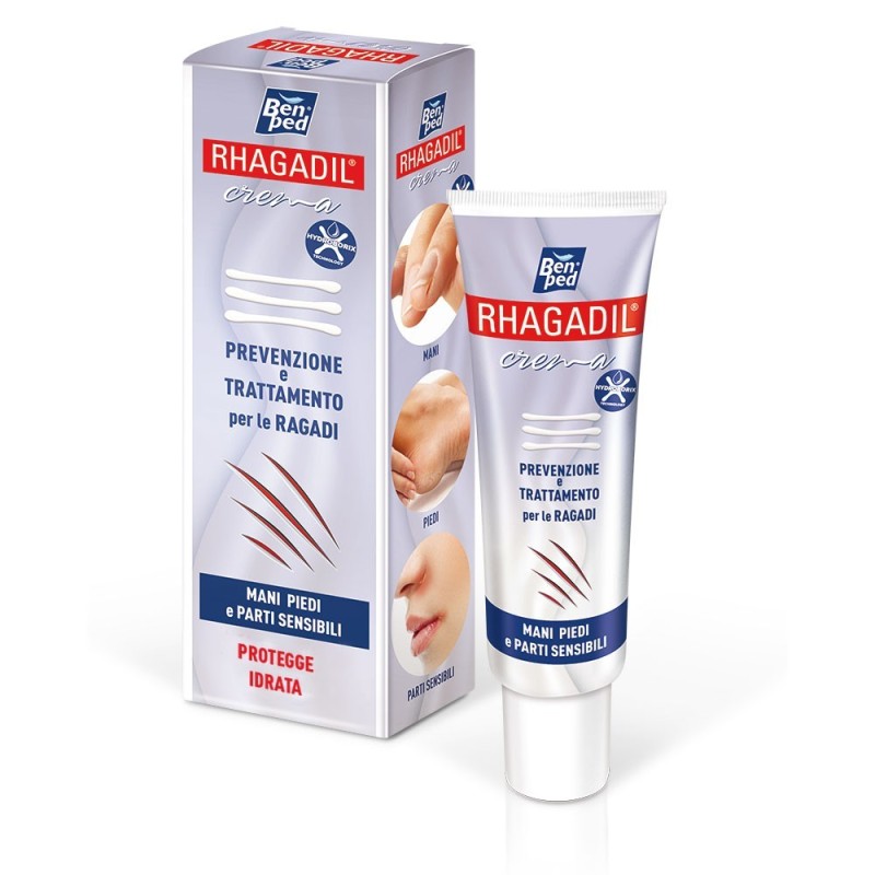 Rhagadil
crema
prevenzione e trattamento per le ragadi e fissurazioni cutanee