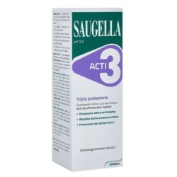 Saugella
ACTI3
tripla protezione, pH 3.5
Detergente intimo con tecnologia acti gyneprotection system: