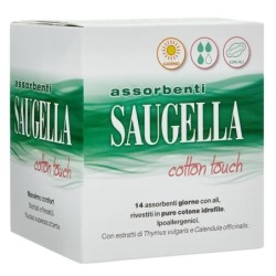 Saugella
cotton touch
assorbenti giorno con ali
confezione da 14 pezzi