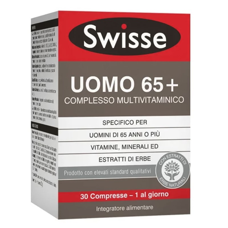 Swisse
uomo 65+
complesso multivitaminico
specifico per uomini di 65 anni o più