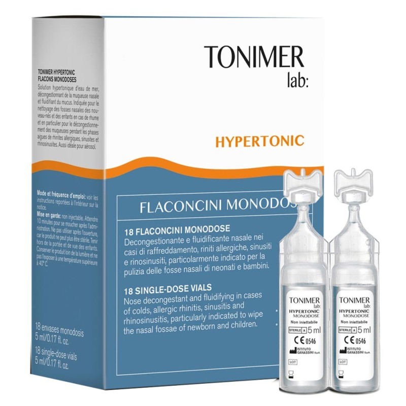 Tonimer
lab hypertonic
confezione da 18 flaconcini monodose