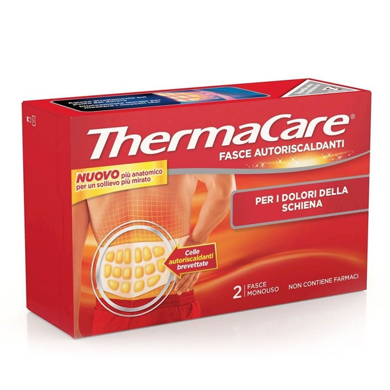 Thermacare self-heating back bands 2 pieces