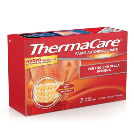 Thermacare 2 fasce autoriscaldanti schiena per i dolori della schiena, rilassa i muscoli tesi.