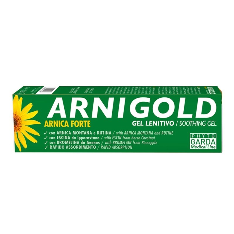 Arnigold
arnica forte 10 %
gel lenitivo
rapido assorbimento
Tubetto da 50 ml