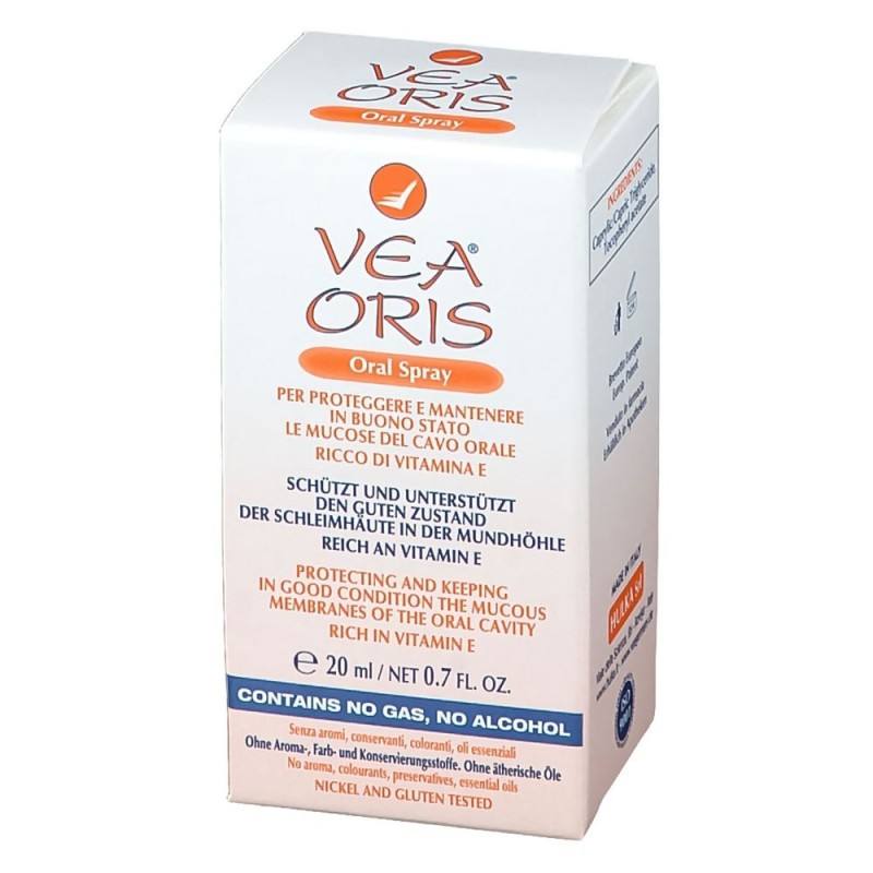Vea oris
spray orale
per proteggere e mantenere in buono stato le mucose del cavo orale ricco ci vitamina E