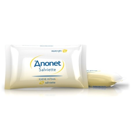 Anonet
salviette
igiene intima
Detergente, Rinfrescante e Lenitiva
confezione da 15 salviette