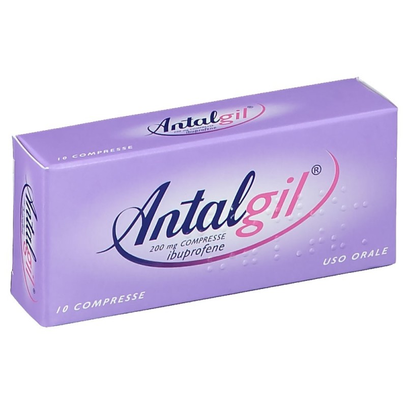 Antalgil
200 mg compresse
ibuprofene
uso orale
scatola da 10 compresse