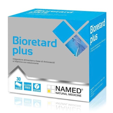 Bioretard plus 30 bustine integratore alimentare a base di aminoacidi e vitamine