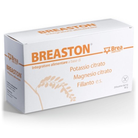 Breaston
Integratore alimentare a base di potassio citrato, magnesio citrato, fillanto e.s.
