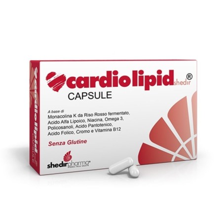 Cardiolipidshedir
senza glutine | naturalmente privo di lattosio
astuccio da 30 capsule