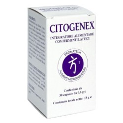Citogenex
Integratore alimentare con fermenti lattici
barattolo da 30 capsule