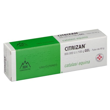 Citrizan
800.000 U.I./100 g gel
catalasi equina
uso cutaneo
tubo da 50 g