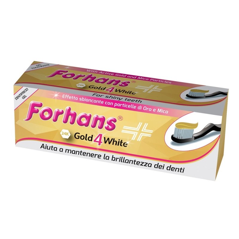 Forhans gold4white dentifricio gel
Aiuta ma mantenere la brillantezza dei denti