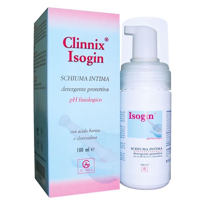Clinnix
Isogin
schiuma intima
detergente protettiva
pH fisiologico