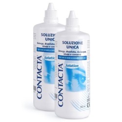 Contacta
solution
Soluzione unica per lenti a contatto
deterge, disinfetta, risciacqua idrata e conserva