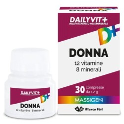 Massigen
Dailyvit+
D+ donna
12 vitamine e 8 minerali
barattolo 30 compresse