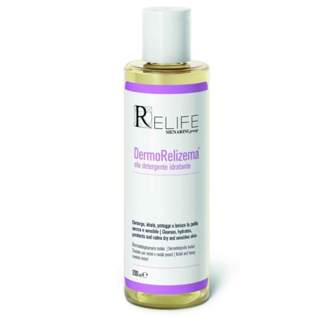 Dermorelizema
olio detergente idratante
Deterge, idrata, protegge e lenisce la pelle secca e sensibile