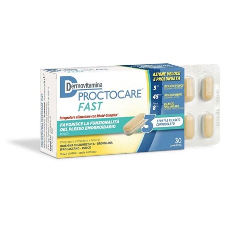 Dermovitamina
proctocare fast
favorisce la funzionalità del plesso emorroidario