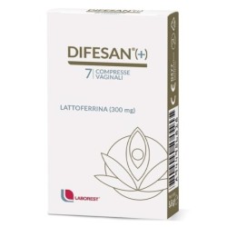 Difesan (+)
compresse vaginali
lattoferrina (300 mg)
scatola da 7 compresse vaginali