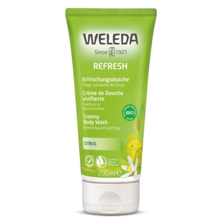 Weleda
Doccia cremosa
rinfresca ed energizza
limone
tubo da 200 ml