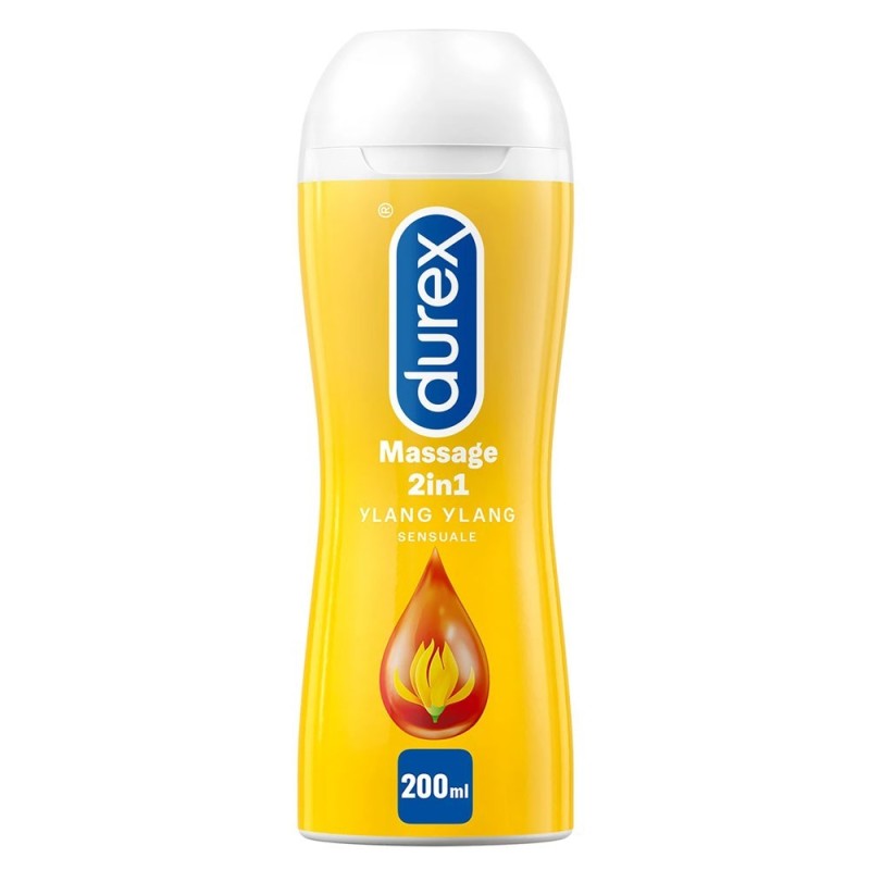 Durex
massage 2 in 1
sensuale
Ylang Ylang
Gel Lubrificante ideale anche per massaggi è 2 prodotti in 1
