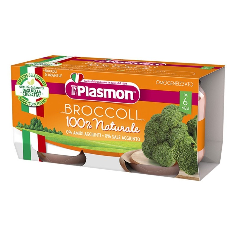 Plasmon
omogeneizzato
broccoli
100% naturale
6 mesi+