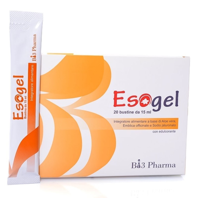Esogel
con edulcorante
confezione 20 bustine da 15 ml