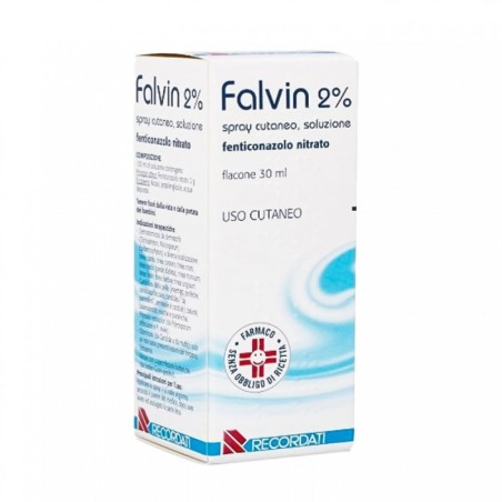 Falvin 2% spray cutaneo Indicato per le localizzazioni al cuoio capelluto e per le zone cutanee ricoperte da peli