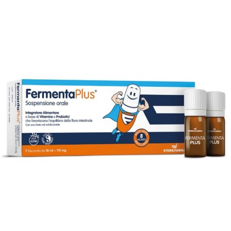 Fermenta plus
Integratore alimentare a base di vitamine e probiotici che favoriscono l'equilibrio della flora intestinale