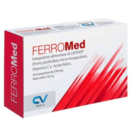 FerroMed
senza glutine
scatola 30 compresse da 550 mg