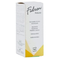 Fidren polvere
con ossido di zinco micronizzato
assorbente, deodorante, protettivo cutaneo