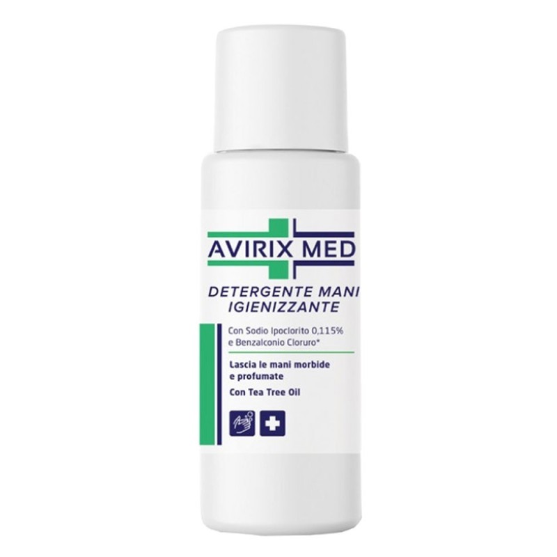 Avirix med
detergente mani igienizzante
Lascia le mani morbide e profumate
Flacone da 200 ml