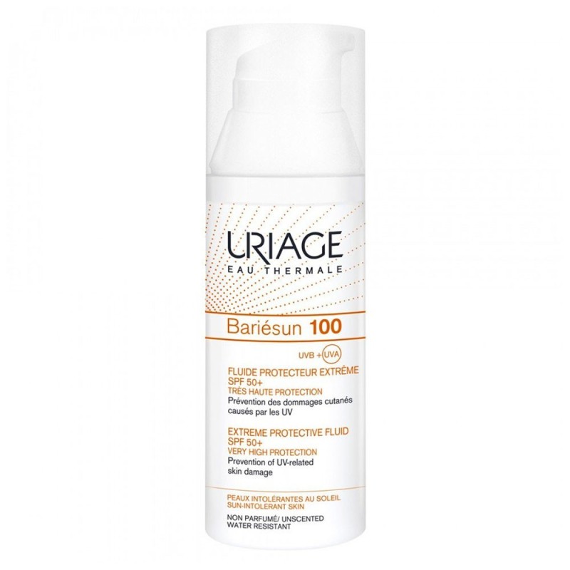 Uriage
Bariesun 100
fluido protezione estrema
SPF 50+
Flacone airless da 50 ml