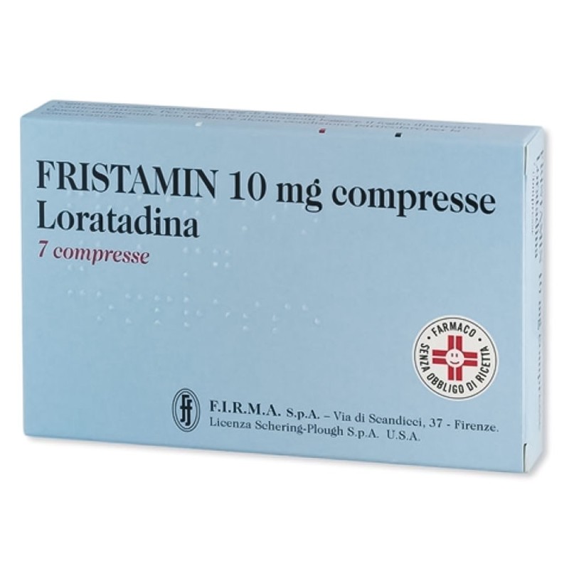 Fristamin
10 mg compresse
Loratadina
scatola da 7 compresse