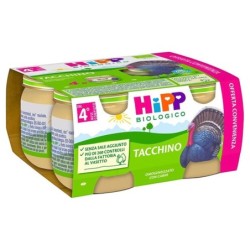 Hipp biologico
omogeneizzato
tacchino
dal 4° mese compiuto
confezione 4 vasetti da 80 g